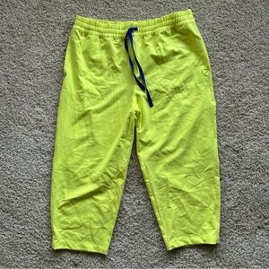 FIGS Sheridan Barrel Scrub Pants Chartreuse Green Drawstring Size 2XL Petite NWT